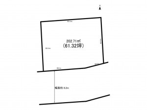 小牧市大字本庄、土地の間取り画像です