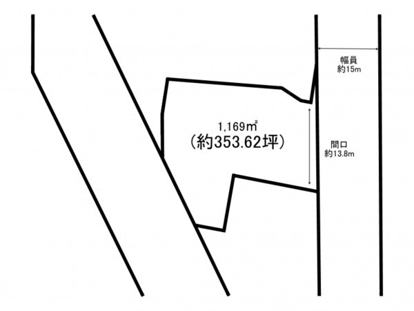 小牧市大字上末、土地の間取り画像です