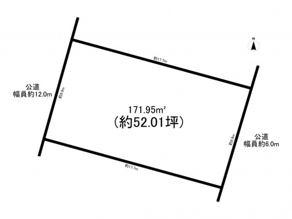 小牧市大字文津、土地の間取り画像です