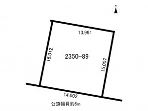 小牧市大字三ツ渕、土地の間取り画像です