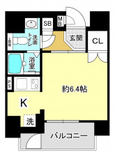 京都市上京区泰童片原町、マンションの間取り画像です