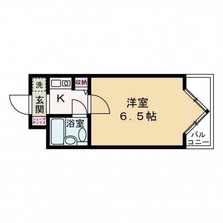 京都市上京区清元町、マンションの間取り画像です