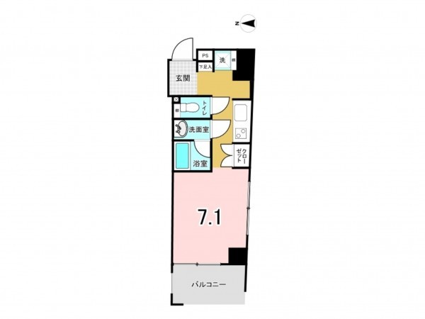 京都市上京区小川通今出川上る中小川町、マンションの間取り画像です