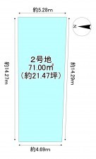 京都市上京区一条通御前通西入３丁目西町、土地の間取り画像です