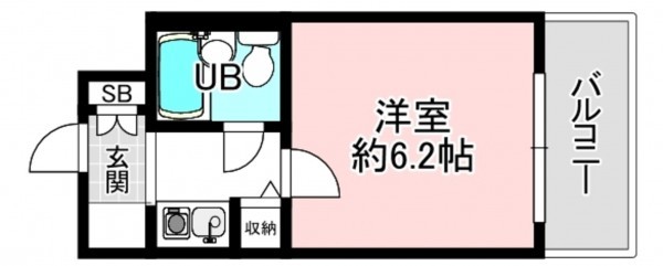 京都市上京区小川通一条上る革堂町、マンションの間取り画像です