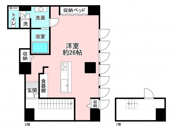 京都市上京区西船橋町、マンションの間取り画像です