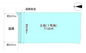 京都市上京区、土地の間取り画像です