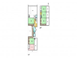 京都市上京区下立売通千本西入稲葉町、中古一戸建ての間取り画像です