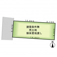 京都市上京区御前通今出川上る２丁目北町、土地の間取り画像です