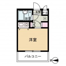 京都市上京区姥ケ北町、マンションの間取り画像です