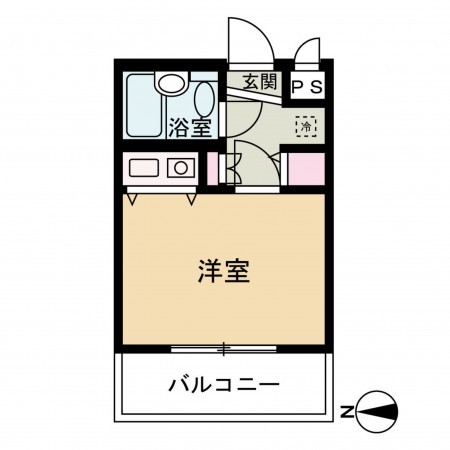 京都市上京区姥ケ北町、マンションの間取り画像です