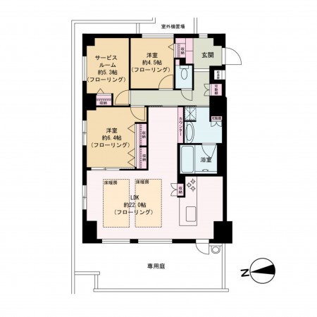 京都市上京区大上之町、マンションの間取り画像です