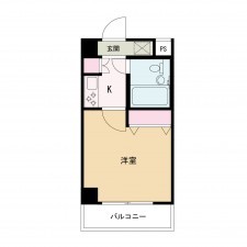 京都市上京区葭屋町通中立売上る福大明神町、マンションの間取り画像です