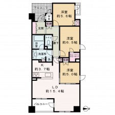 京都市上京区河原町通広小路下る東桜町、マンションの間取り画像です