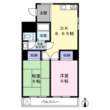 京都市上京区三軒町、マンションの間取り画像です
