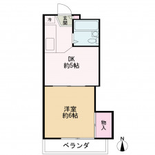 京都市上京区、マンションの間取り画像です