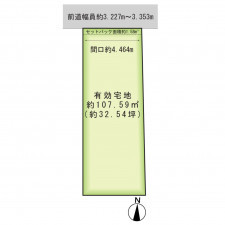 京都市上京区東西町、土地の間取り画像です