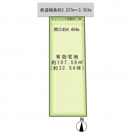 京都市上京区東西町、土地の間取り画像です