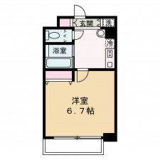 京都市上京区泰童片原町、マンションの間取り画像です