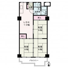 京都市上京区五辻通浄福寺西入一色町、マンションの間取り画像です