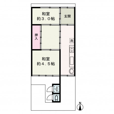 京都市中京区壬生森町、土地の間取り画像です