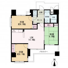 京都市中京区姉西洞院町、マンションの間取り画像です