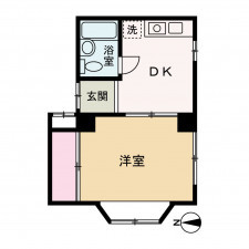 京都市中京区壬生坊城町、マンションの間取り画像です