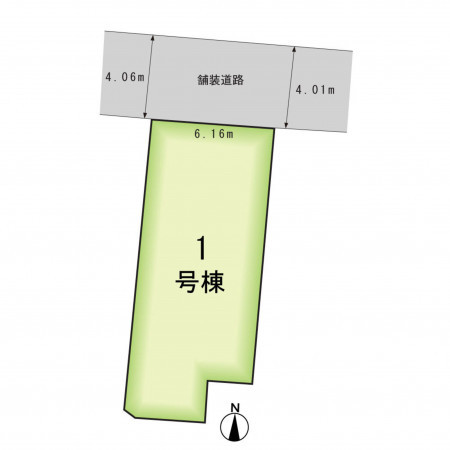 京都市中京区聚楽廻東町、土地の間取り画像です