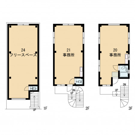 京都市中京区西ノ京銅駝町、収益物件/店舗事務所の間取り画像です