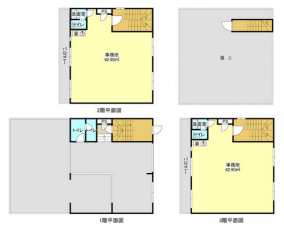 京都市中京区壬生東大竹町、収益物件/ビルの間取り画像です