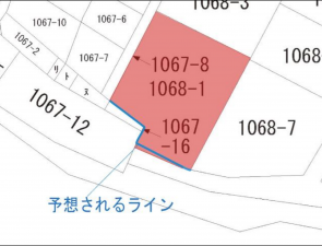 福山市鞆町後地、土地の間取り画像です