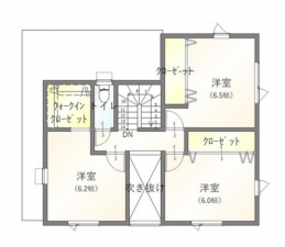 福山市瀬戸町大字山北、土地の建築プラン例画像です