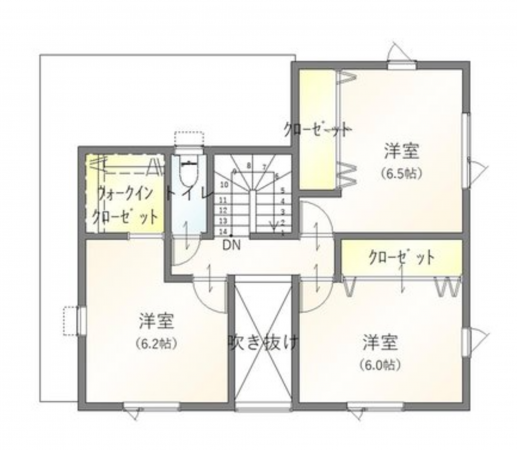 福山市瀬戸町大字山北、土地の建築プラン例画像です