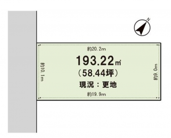 福山市瀬戸町大字山北、土地の間取り画像です