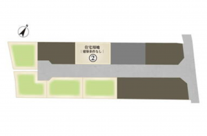 福山市水呑町、土地の間取り画像です