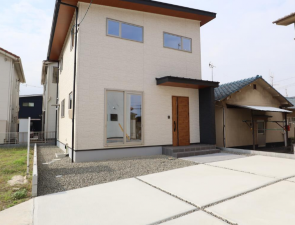 福山市新涯町、新築一戸建ての外観画像です
