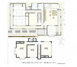 福山市瀬戸町大字長和、中古一戸建ての間取り画像です