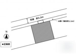 福山市草戸町、土地の間取り画像です