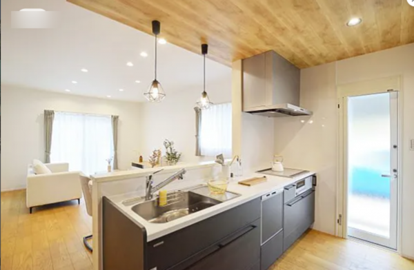 福山市瀬戸町大字長和、新築一戸建てのキッチン画像です