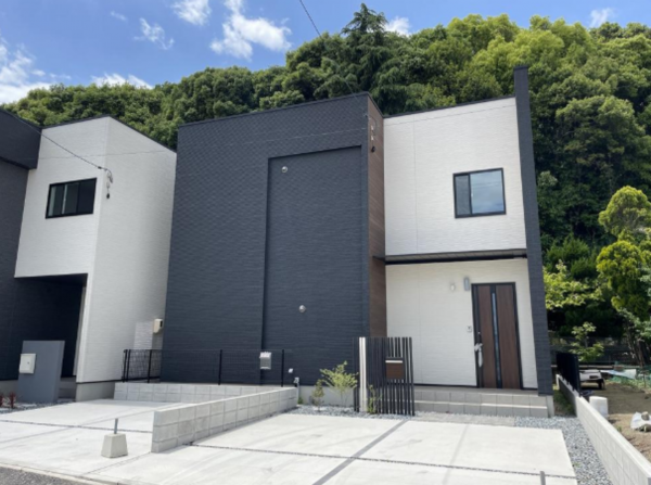 福山市南蔵王町、新築一戸建ての外観画像です