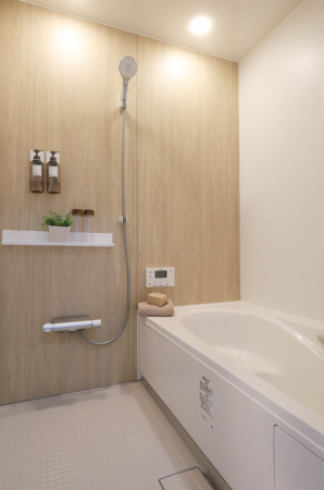 福山市引野町、新築一戸建ての風呂画像です