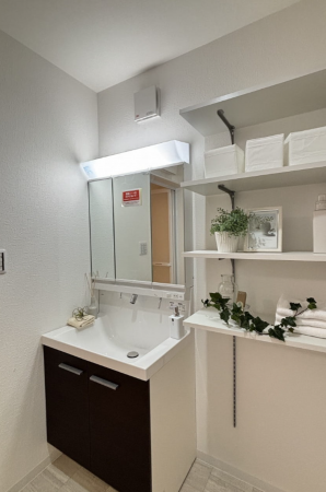 福山市引野町、新築一戸建ての洗面画像です