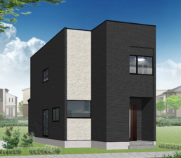 福山市引野町、新築一戸建ての完成予想図（外観）画像です