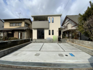 福山市幕山台、新築一戸建ての外観画像です