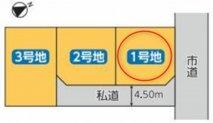 福山市川口町、土地の間取り画像です