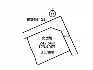 福山市沼隈町大字能登原、土地の間取り画像です