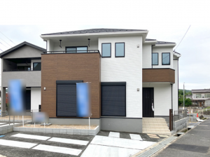 福山市幕山台、新築一戸建ての外観画像です