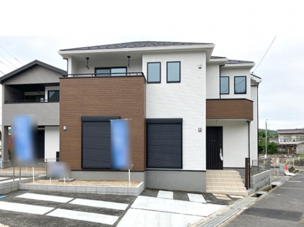 福山市幕山台、新築一戸建ての外観画像です