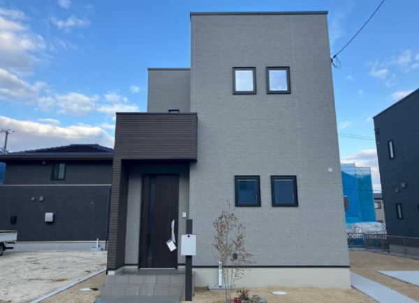 福山市大門町大門、新築一戸建ての外観画像です