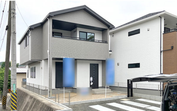 福山市幕山台、新築一戸建ての外観画像です